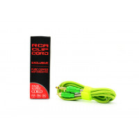 Клип-корд RCA CLC042-3 (3A - 1,8м) Green